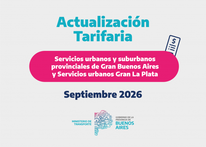 Actualización Tarifaria Septiembre 2026.