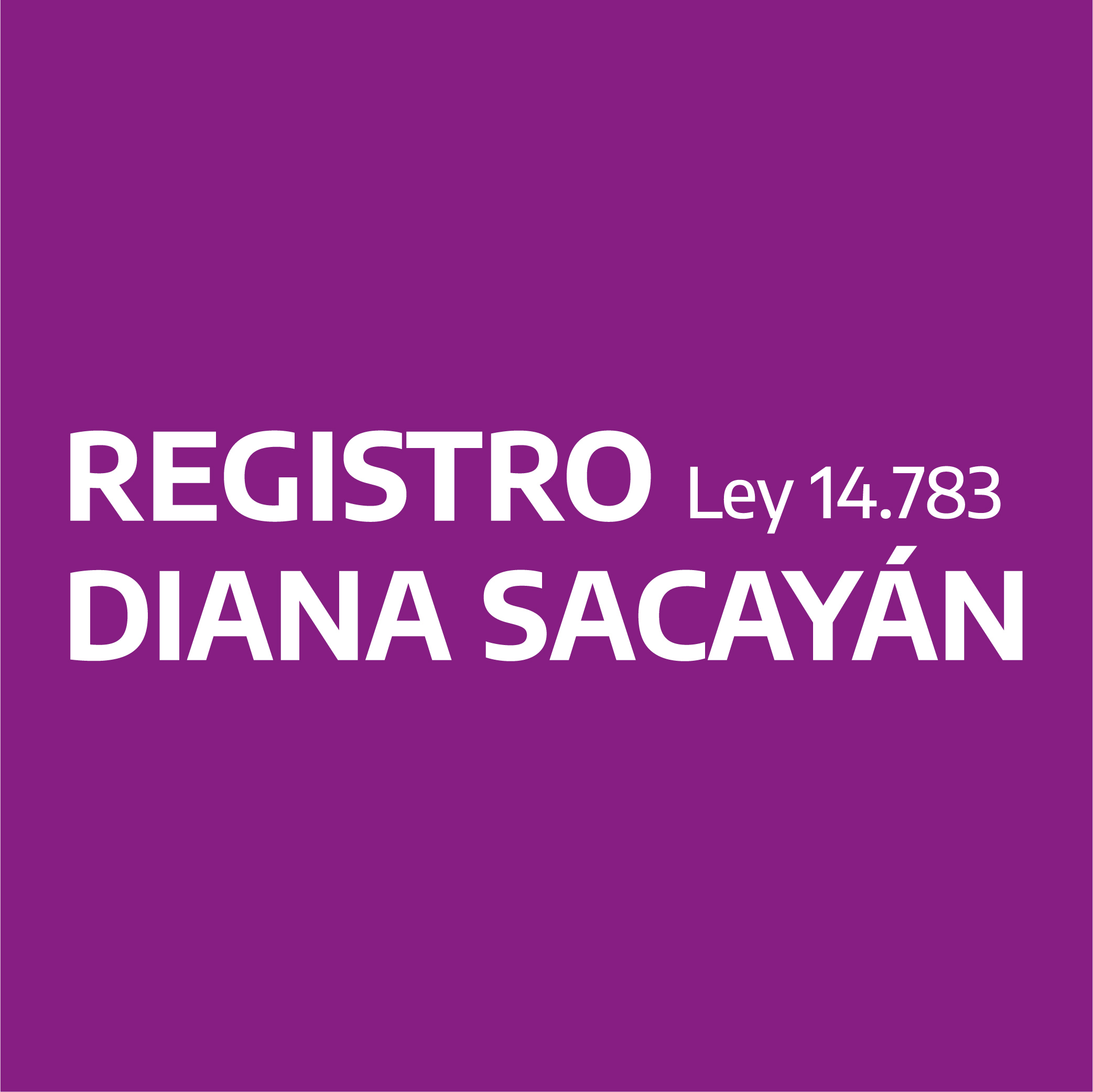 Registro Diana Sacayán